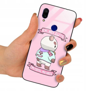 Etui Szklane do XIAOMI REDMI 7 Obudowa Case Wzory