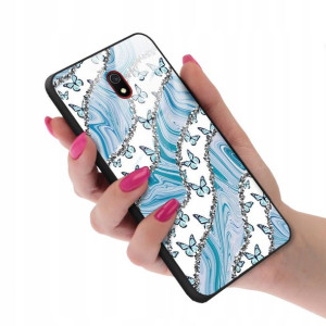 Etui Szklane do XIAOMI REDMI 8A Motyle Case Wzory