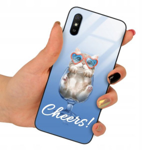 Etui Szklane do XIAOMI REDMI 9A Case Misie Wzory
