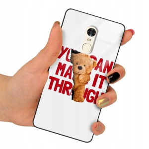 Etui Szklane do XIAOMI REDMI NOTE 4 Misie Wzory