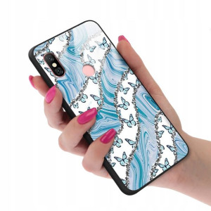 Etui Szklane do XIAOMI REDMI NOTE 6 Motyle Wzory