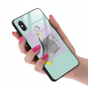 Etui SZKLANE do XIAOMI REDMI S2 Obudowa Case Wzory