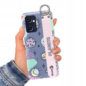 Etui z Paskiem do OPPO RENO 7 5G Case Modne Wzory