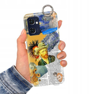 Etui z Paskiem do OPPO RENO 7 5G Impresja Wzory