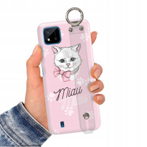 Etui z Paskiem do REALME C20 Case Wiosna Top Wzory