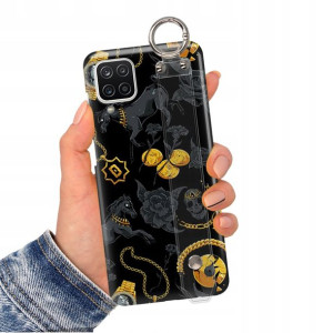 Etui z Paskiem do SAMSUNG A12 Case Modne Top Wzory