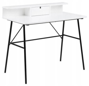 Biurko Industrialne Skandynawskie 100x55 Cm Białe