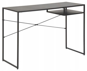 Biurko Industrialne Loft Metalowe 110x46 Cm Czarne