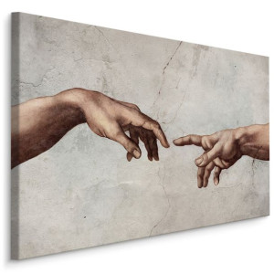 Obraz Ścienny Canvas Stworzenie ADAMA Stary Testament Fresk 100x70