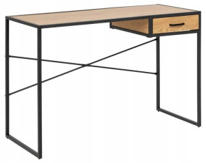 Biurko Industrialne Loft Seaford Dziki Dąb Czarne