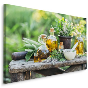 Obraz Do Jadalni PRZYPRAWY Rośliny Olejki Natura Jedzenie 120x80