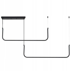Lampa Sufitowa Wisząca Metal Black Led Czarny