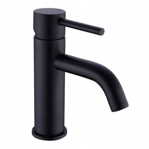 Wysoka Bateria Umywalkowa Graf Black Czarna Niska