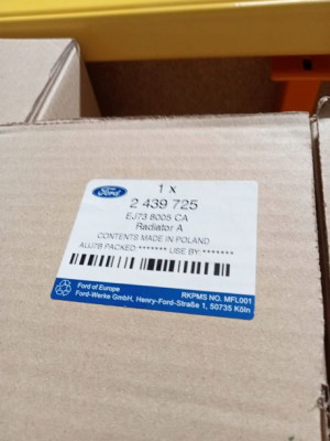 2439725 Chłodnica Wody Oe Ford Kuga Escape