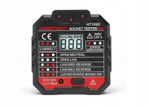Tester gniazd z wyświetlaczem Habotest HT106D