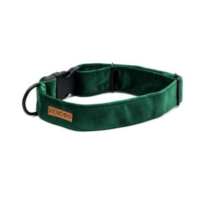 Kendog Obroża Velvet Rozmiar M 4 cm Zielona