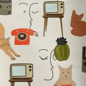 Bawełna Satynowa - Świat Retro