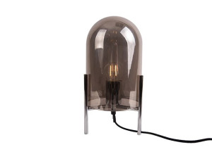 Lampa stołowa GLASS BELL szara