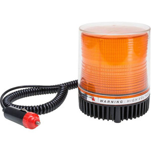 Lampa Ostrzegawcza (kogut) Błyskowa Drel 12v, Żarówka Led, Magnes