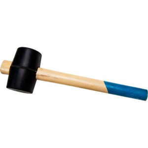 Młotek Gumowy Drel Drewniany Trzonek - 960g