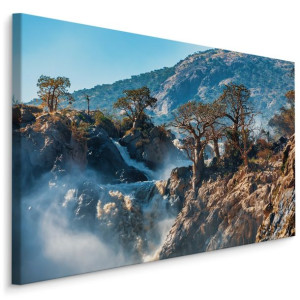 Obraz Do Salonu DRZEWA Wodospad Natura Krajobraz 3D 120x80