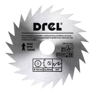 Piła Tarczowa Do Drewna Drel (bez Spieku) 125mm X 22,2 X 24 Zęby