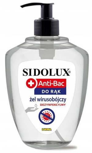 SIDOLUX ANTI-BAC 500 ml żel do rąk wirusobójczy