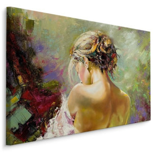 Obraz Do Sypialni Kolorowy PORTRET Kobiety Abstrakcja Malarstwo 100x70