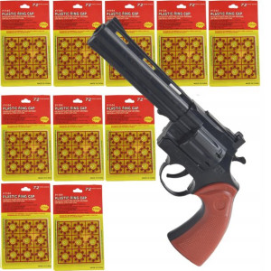 Pistolet HUKOWY spłonkę kapiszon GRATIS 10x 720szt