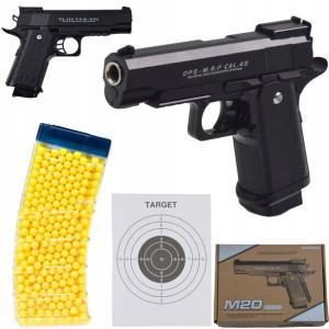 Pistolet Metalowy Na Kulki 6mm Asg 800 Kul Gratis