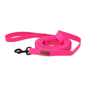 Kendog Smycz Treningowa PVC/TPU Wodoodporna 25 mm / 5 Metrów Neonowy Róż