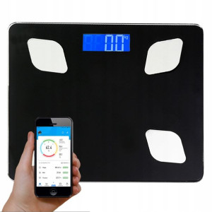 Analityczna Waga Łazienkowa Bluetooth 180kg Szkło