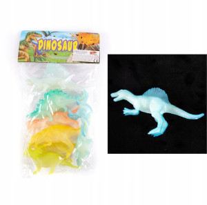 Figurki Dinozaurów 8szt Świecące W Ciemności