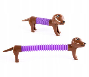 Piesek Pop Tube Sensoryczna Zabawka Różne Kolory