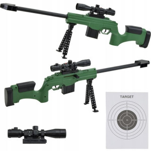 Karabin Na Kulki Snajperka 6mm Laser Pistolet 72cm