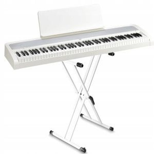 Korg B2 Wh Statyw X + Pedał Pianino Cyfrowe Białe
