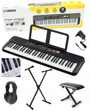 YAMAHA PSR F52 zestaw MAX KEYBORD STATYW ŁAWKA itd