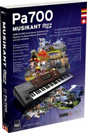 Pakiet Korg Pa700 Musikant Style+brzmienia+pady