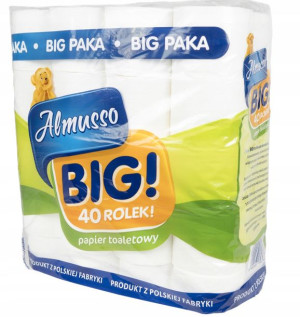 Papier toaletowy Almusso BIG 40 rolek wielka paka