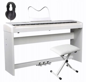 Ringway Rp-35 Białe Pianino Cyfrowe + Ławka Słucha
