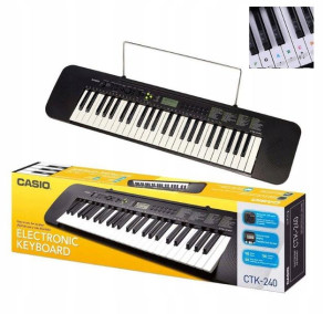 Casio Ctk-240 Keyboard Do Nauki Dla Dziecka + Nakl