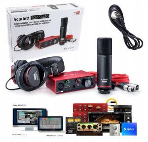 Focusrite Scarlett Solo STUDIO 3Gen +DAW +KABLE