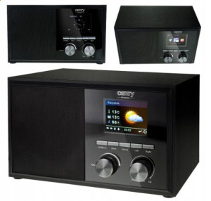 Drewniane Radio Kuchenne Dab Lcd Wi-fi Pogoda Hit
