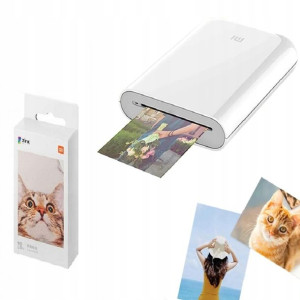 Drukarka Fotograficzna Kieszonkowa Xiaomi + Papier