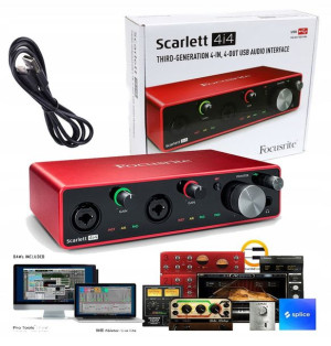Focusrite Scarlett 4i4 3Gen ABLETON PROTOOLS w 24h