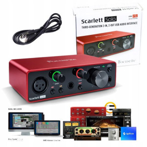 Focusrite Scarlett Solo 3Gen +USB +ABLETON w 24h
