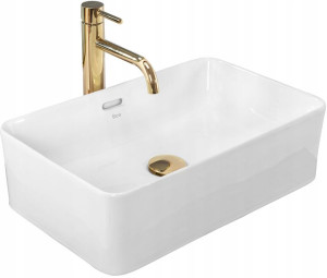 Umywalka Ceramiczna Nablatowa BERTA 48 Biała - REA