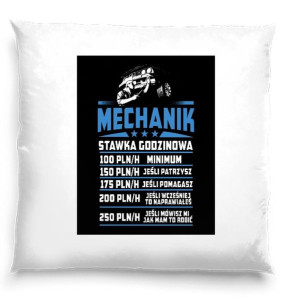 Poduszka Cennik Mechanika 40cmx40cm prezent