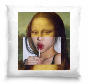 Poduszka Mona Lisa Lizak 40cmx40cm prezent