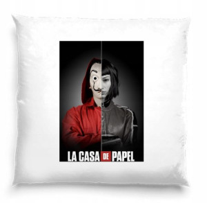 Poduszka dom z papieru fan 40cmx40cm prezent